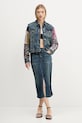 Džínová sukně Desigual TWISTED 25WWFD03 námořnická modř AW25