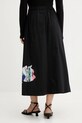 Odzież Desigual spódnica bawełniana ELLA LACROIX 25WWFW05 czarny