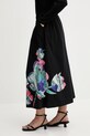 Desigual spódnica bawełniana ELLA LACROIX czarny 25WWFW05