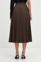 Odzież MM6 Maison Margiela spódnica S62MA0096.M35609.143 brązowy