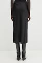 Odzież Anine Bing spódnica jedwabna bar A.04.4001 czarny