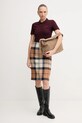Μάλλινη φούστα Barbour ROSA LSK0064 καφέ AW25