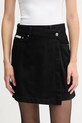 Rifľová sukňa Calvin Klein Jeans rifľovina čierna LV047D777G