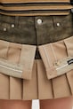 Andersson Bell wool blend skirt Inside Out Pleats apa845w green