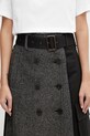 Andersson Bell wool blend skirt Whitney Trench Pleats apa848w black