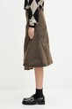Andersson Bell cotton denim skirt Custom Flare Layered apa847w brown AW25