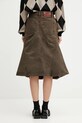 Clothing Andersson Bell cotton denim skirt Custom Flare Layered apa847w brown