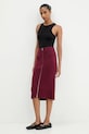 Karl Lagerfeld Jeans spódnica A4W12005 bordowy AW25