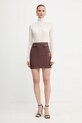 Sukně Elisabetta Franchi GO14857E2 hnědá AW25