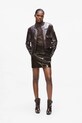 Karl Lagerfeld gonna marrone A4W12018