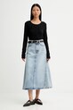 Marc O'Polo spódnica jeansowa 5000007233 niebieski AW25
