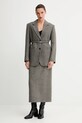 Suknja s dodatkom vune ISABELLE BLANCHE IS25FW.G081.T012 siva AW25