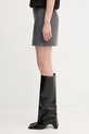 Sportmax spódnica wełniana POGGIO 2522106022600 szary AW25