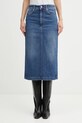 Sportmax spódnica jeansowa BIBLIOS niebieski 2522106215600
