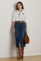Джинсова спідниця Lauren Ralph Lauren casual темно-синій 200979973