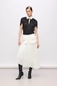 Karl Lagerfeld gonna svasato bianco A4W12026