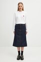 Carhartt WIP spódnica jeansowa W' Single Knee Skirt I034224.102 granatowy