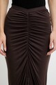 Rick Owens Lilies spódnica Poppy brązowy LI02E3317.RV