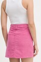 Odzież United Colors of Benetton spódnica sztruksowa 41ULD005B różowy