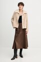 Sandro Ferrone szoknya S48YBFLIN barna AW25