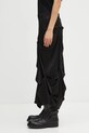 GANNI spódnica Fluid Satin Jacquard Tuck Detail Long W0997 czarny AW25