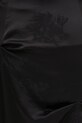 GANNI spódnica Fluid Satin Jacquard Tuck Detail Long czarny W0997