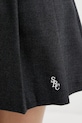 Sukňa s prímesou vlny Sporty & Rich SRC Wool School sivá SK02266302GY11