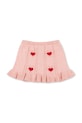 Dětská bavlněná sukně Konges Sløjd SOLEIL KNIT SKIRT GOTS KS103982.9BYA růžová AW25