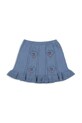 Konges Sløjd gonna di cotone bambina SOLEIL KNIT SKIRT GOTS KS103982.9BYA blu AW25