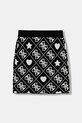 Guess spódnica z domieszką wełny dziecięca J5BD02.Z3K10.9BYA czarny AW25