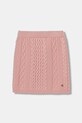 Guess spódnica z domieszką wełny dziecięca dzianina różowy J5BD13.Z37L1.9BYA