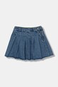 United Colors of Benetton spódnica jeansowa dziecięca bawełna niebieski 488PC002H.G.seasonal
