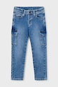Mayoral jeansy dziecięce soft denim cargo Planet friendly niebieski 4563.5D.Mini.9BYA