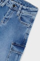 Chłopiec Mayoral jeansy dziecięce soft denim cargo 4563.5D.Mini.9BYA niebieski
