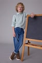 Mayoral jeans copii Planet friendly albastru 7558.7A.Junior.9BYA
