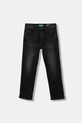 Παιδικά τζιν United Colors of Benetton Planet friendly μαύρο 45ONCE02Y.G.Reprop.9BYA