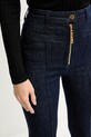 Elisabetta Franchi jeansy niebieski PJ05D56E2