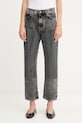 Pinko jeansy bawełniane szary 104635.A2W4