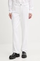 Τζιν παντελόνι Guess Jeans Planet friendly λευκό W5YA0I.D0131