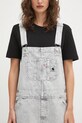 Carhartt WIP ogrodniczki jeansowe W' Bib Overall Straight szary I035572.895F