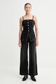 Levi's jeansi 728 HR WIDE LEG 0039B negru AW25