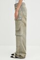 Rick Owens DRKSHDW jeansy bawełniane Double Cargo DS02E7308.DMP beżowy AW25