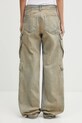 Odzież Rick Owens DRKSHDW jeansy bawełniane Double Cargo DS02E7308.DMP beżowy