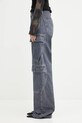 Bavlnené rifle Rick Owens DRKSHDW Double Cargo DS02E7308.DGY modrá AW25