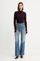 Victoria Beckham jeansy bawełniane 1425DJE005218Y.R niebieski AW25