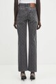 Odzież Marine Serre jeansy Moon Laser Grey Wash Denim Straight WPA128BCDEN0006 szary