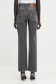Odzież Marine Serre jeansy Moon Laser Grey Wash Denim Straight WPA128BCDEN0006 szary