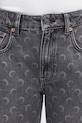 Marine Serre jeansy Moon Laser Grey Wash Denim Straight szary WPA128BCDEN0006