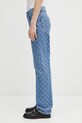 Marine Serre jeansy Moon Laser Denim Straight WPA128BCDEN0002 niebieski AW25