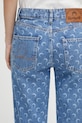 Marine Serre jeansy Moon Laser Denim Straight niebieski WPA128BCDEN0002